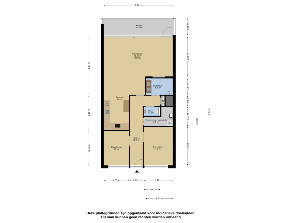 Bekijk plattegrond van Appartement van Jan Campertstraat 78