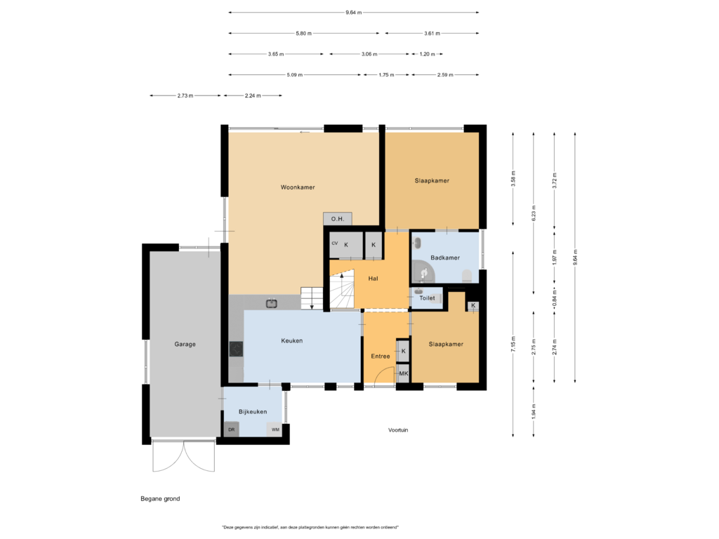 Bekijk plattegrond van Begane grond van Vijverzoom 17