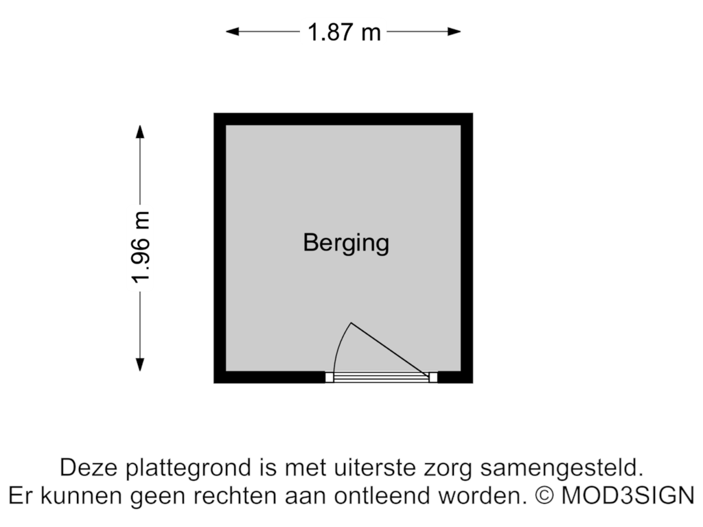 Bekijk plattegrond van Berging van Nassauplein 49