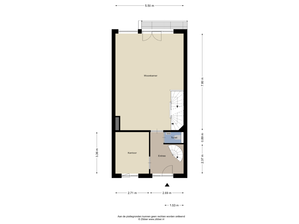 View floorplan of Eerste Verdieping of Stationsplein 214