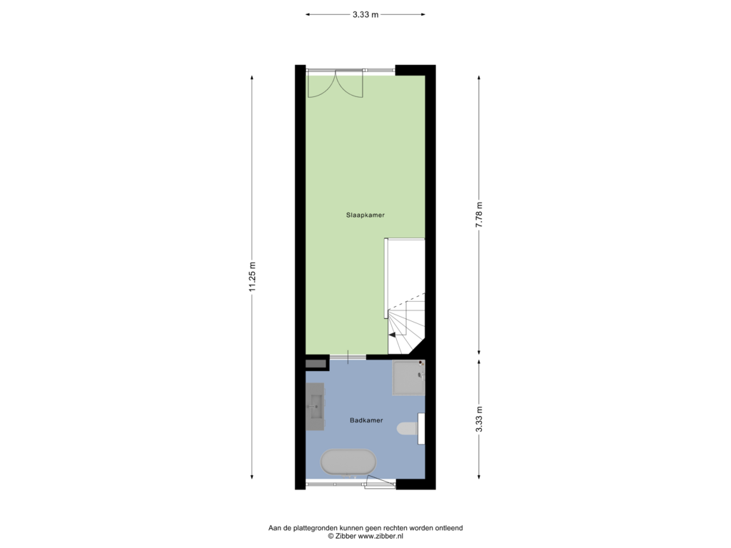 View floorplan of Derde Verdieping of Stationsplein 214