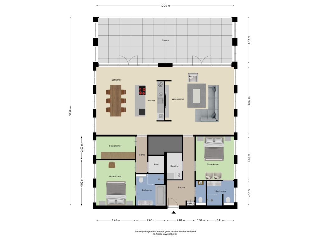 Bekijk plattegrond van Appartement van Leemhorststraat 122-A