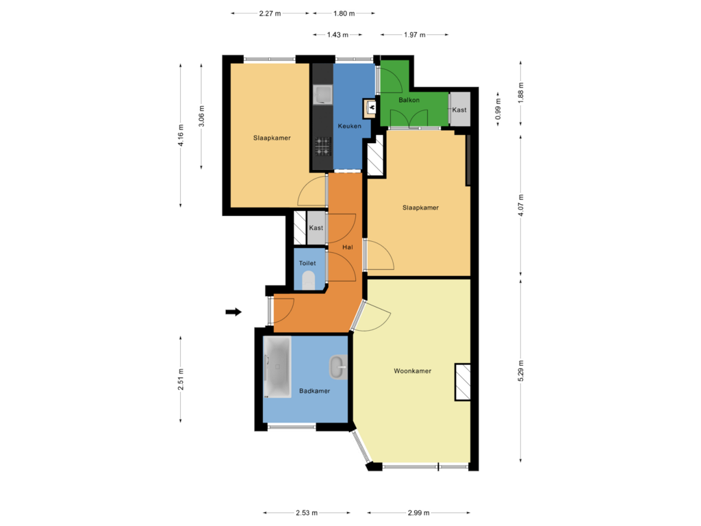 Bekijk plattegrond van Floor 3 van Lunterenstraat 114