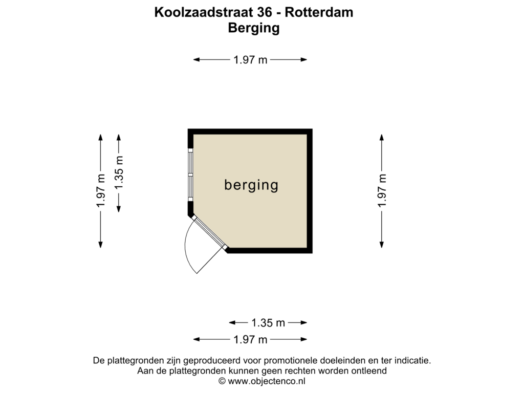 Bekijk plattegrond van BERGING van Koolzaadstraat 36