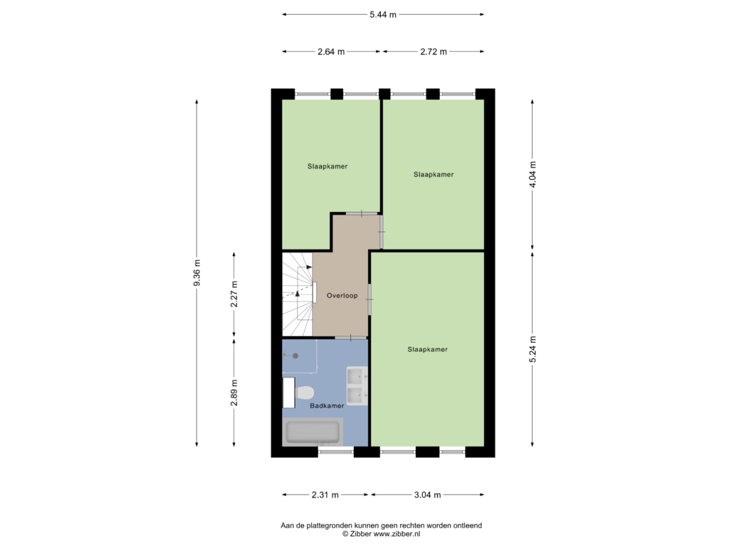 Bekijk plattegrond van Eerste Verdieping van de Flier 3244