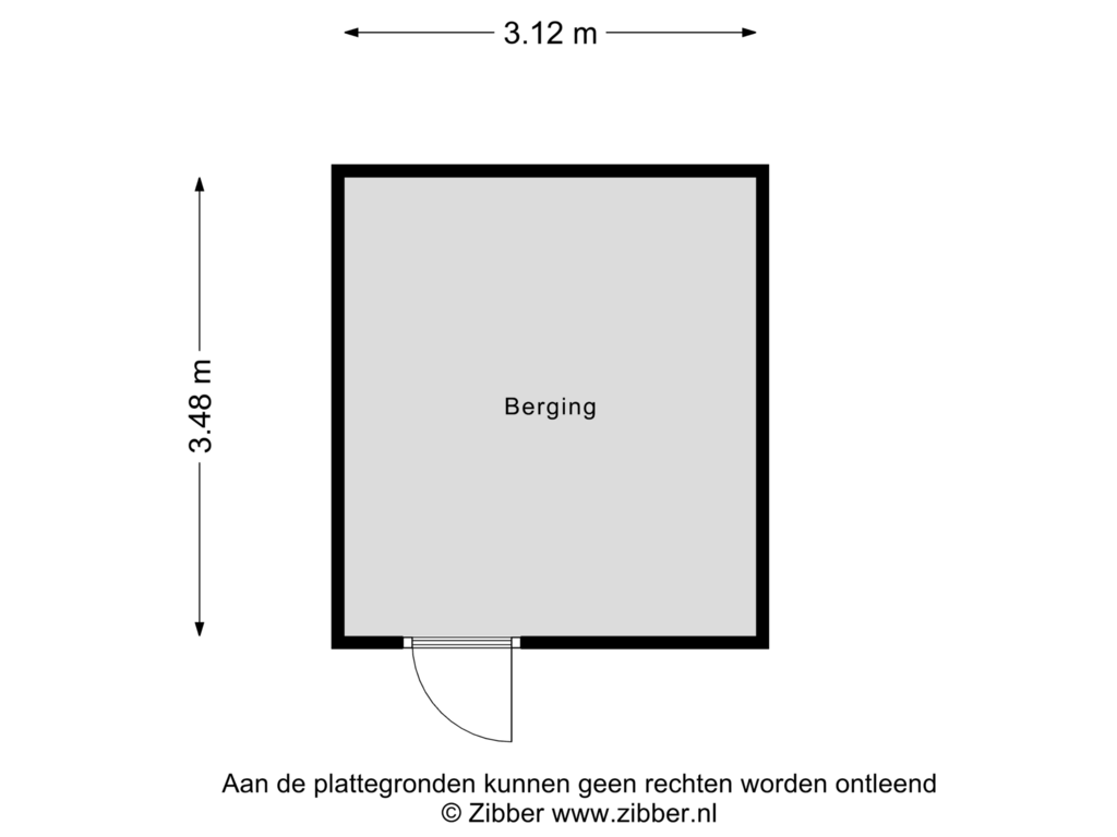 Bekijk plattegrond van Berging van de Flier 3244