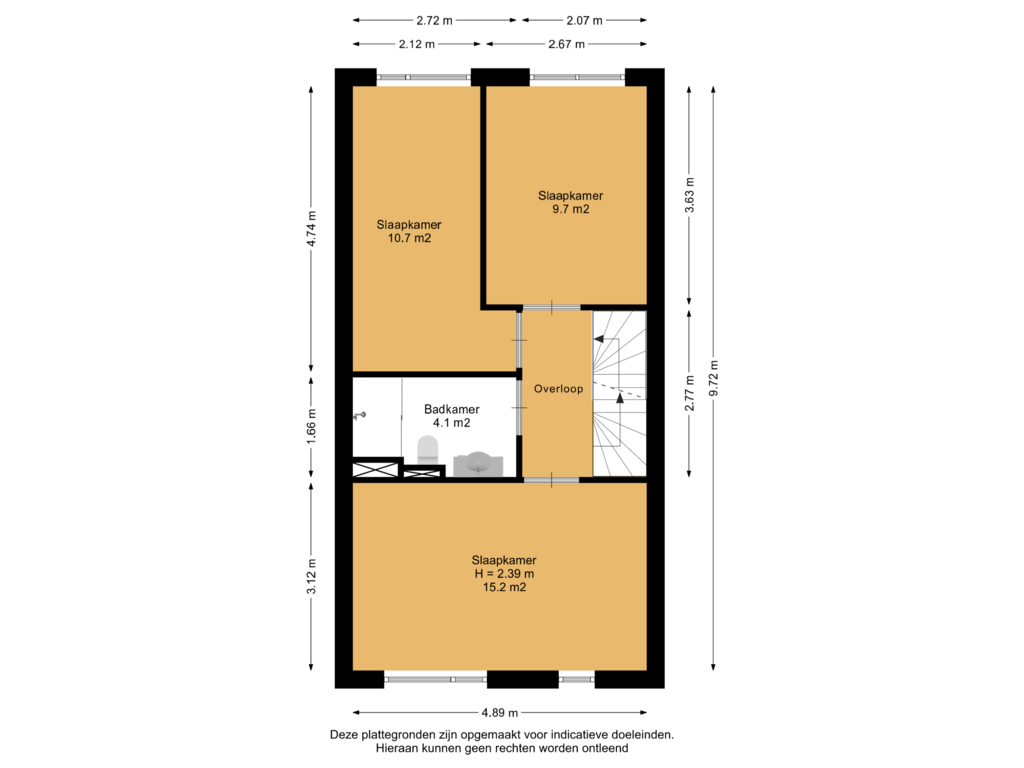 Bekijk plattegrond van 1e Verdieping van Schenklaan 47