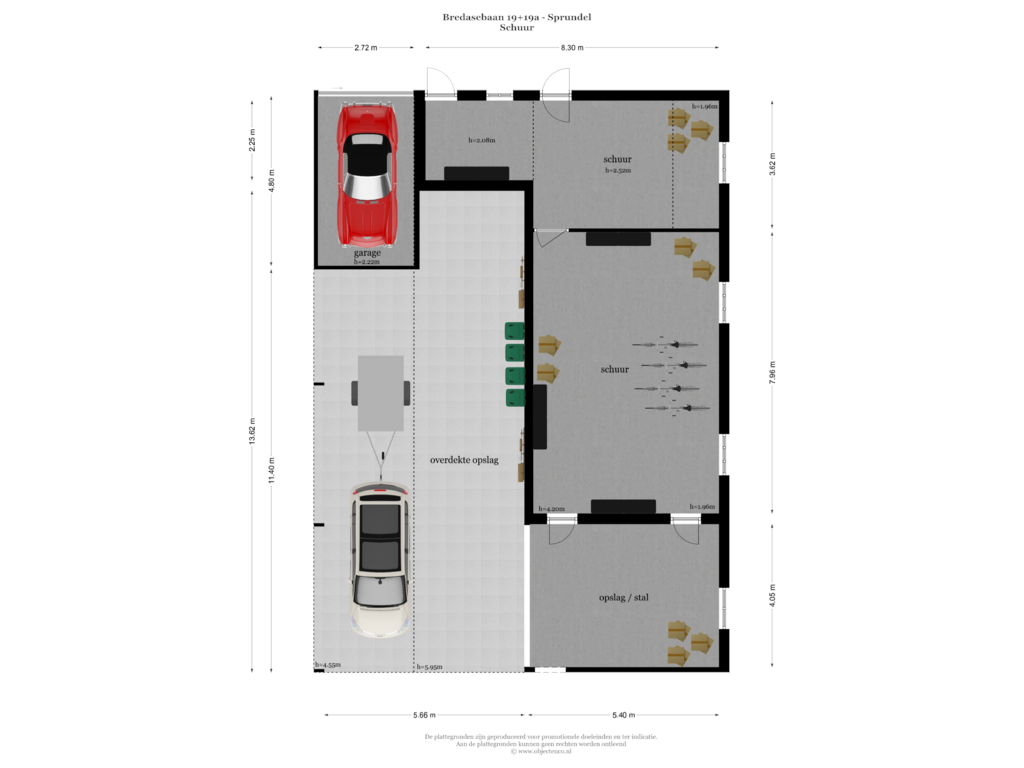 View floorplan of SCHUUR of Bredasebaan 19