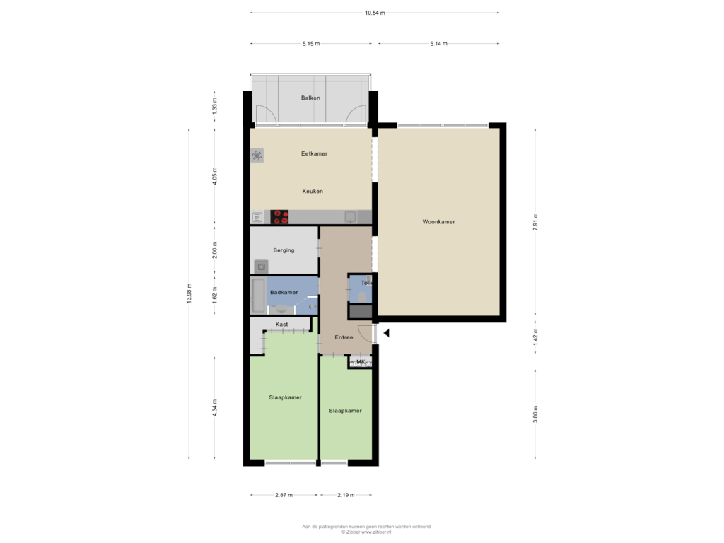 View floorplan of Appartement of Gedempte Zalmhaven 839