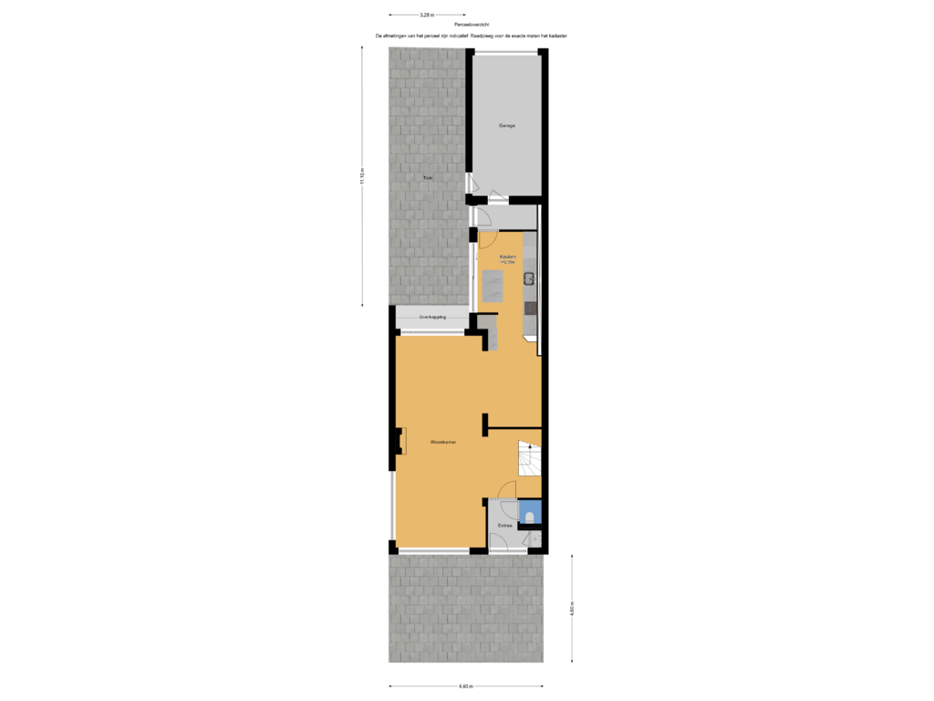 Bekijk plattegrond van Perceeloverzicht van Populierenlaan 27