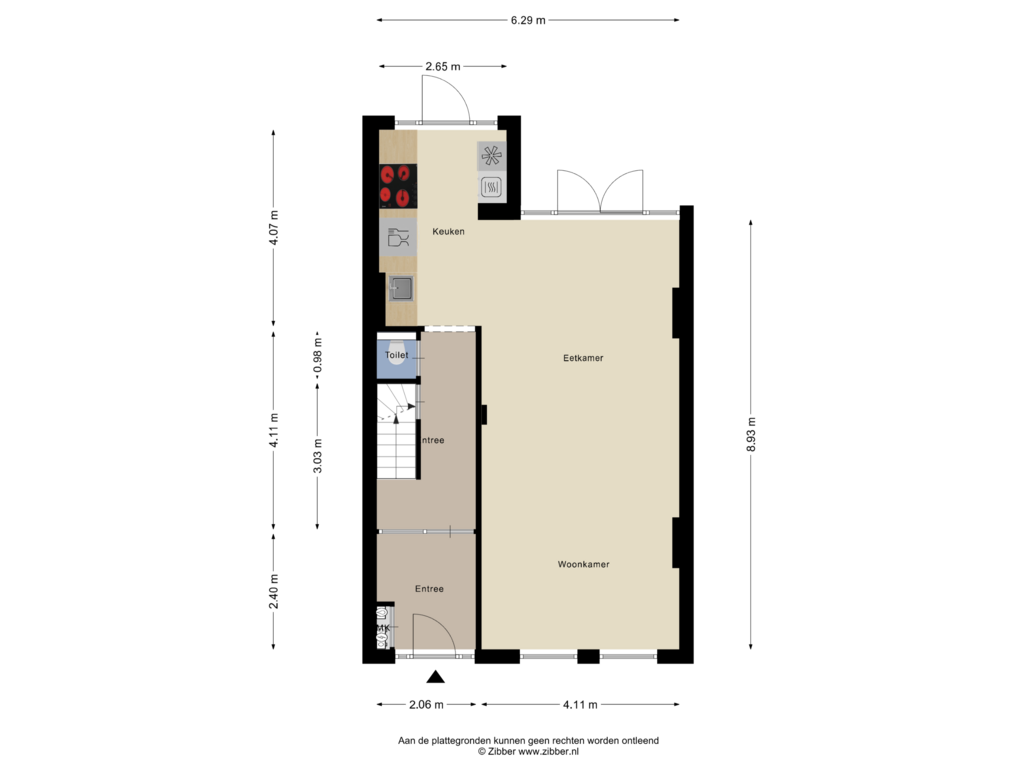 View floorplan of Begane Grond of Burg. de Hesselleplein 30