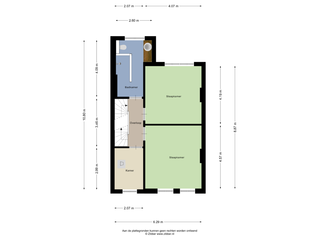 View floorplan of Eerste Verdieping of Burg. de Hesselleplein 30