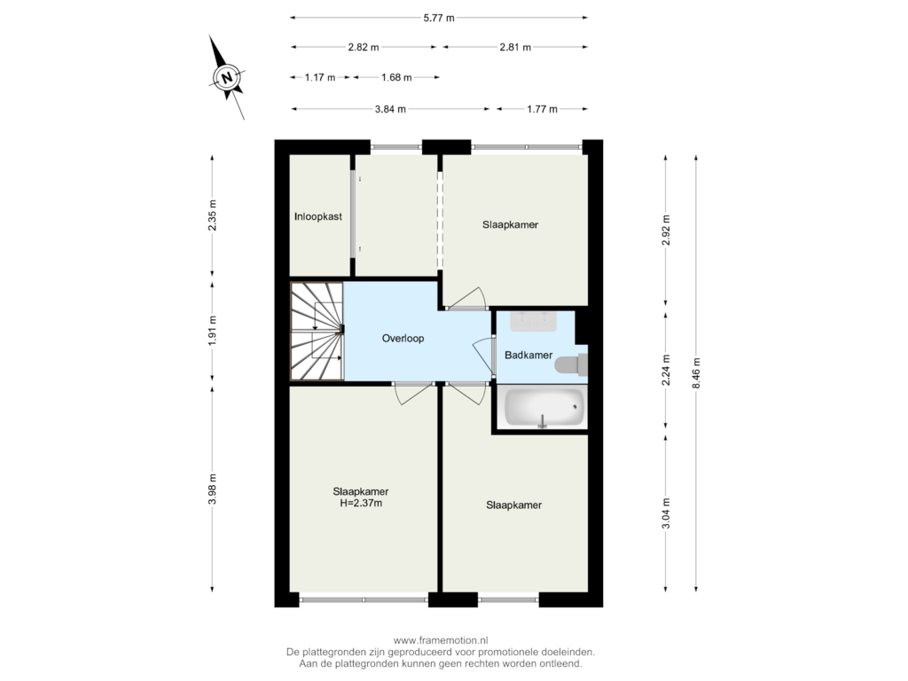 Bekijk plattegrond van Verdieping 1 van Meeuwenlaan 18