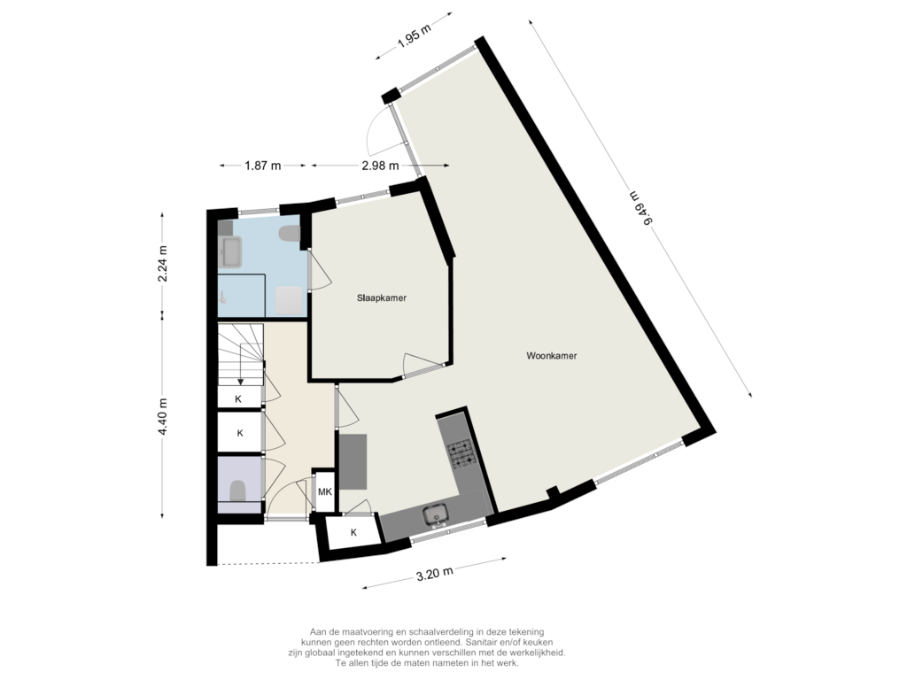 View floorplan of Begane grond of Hoefbladlaan 13