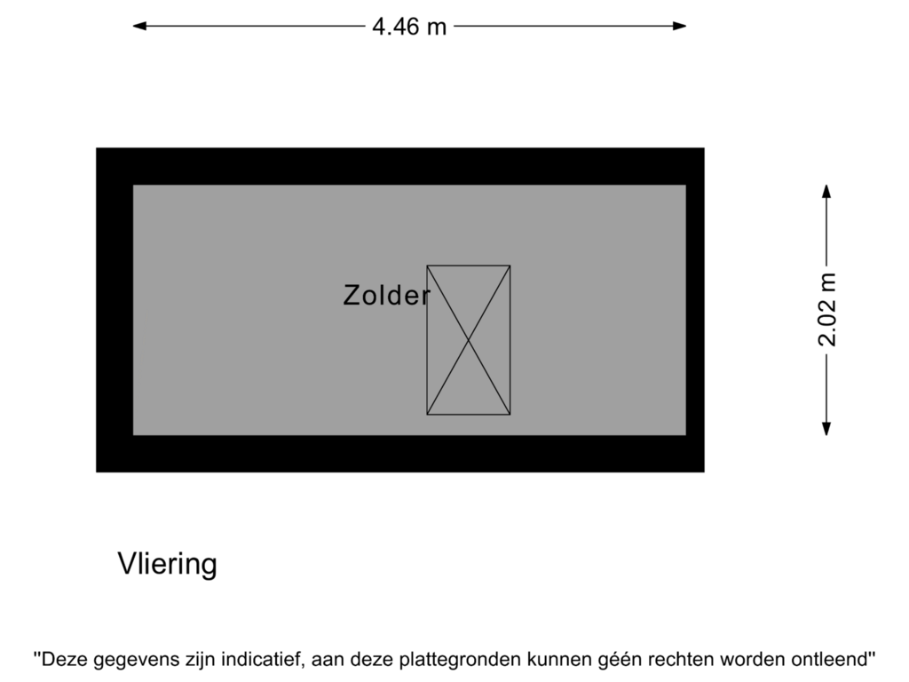 View floorplan of Vliering of Poortwachter 28