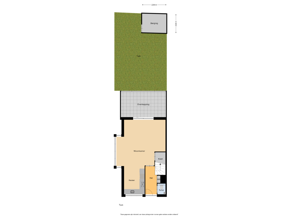 View floorplan of Tuin of Poortwachter 28