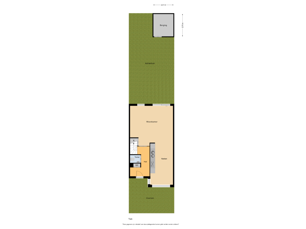 Bekijk plattegrond van Tuin van Baardspringer 33