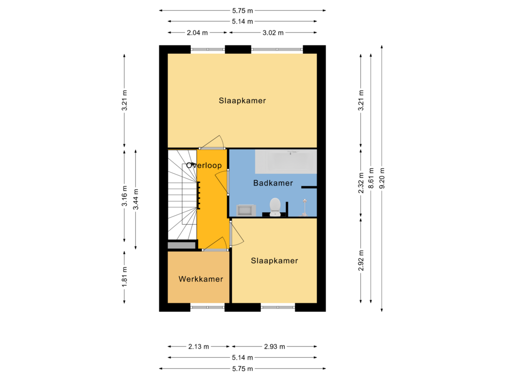 View floorplan of 1e Verdieping of Atalanta 84