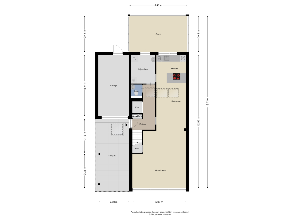 Bekijk plattegrond van Begane Grond van Asbreukerhoek 9