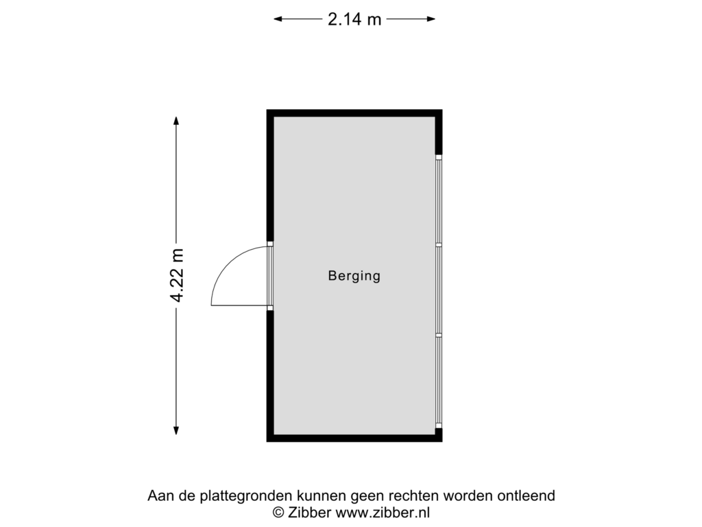 Bekijk plattegrond van Berging van Margijnenenk 275