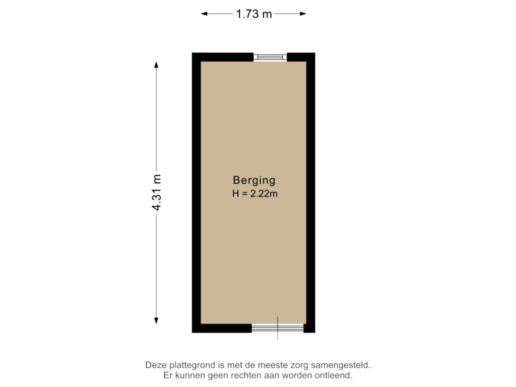 Bekijk plattegrond van Berging van Verhagenstraat 18