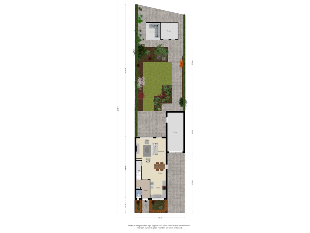 Bekijk plattegrond van Begane Grond Tuin van Veerstraat 4-B