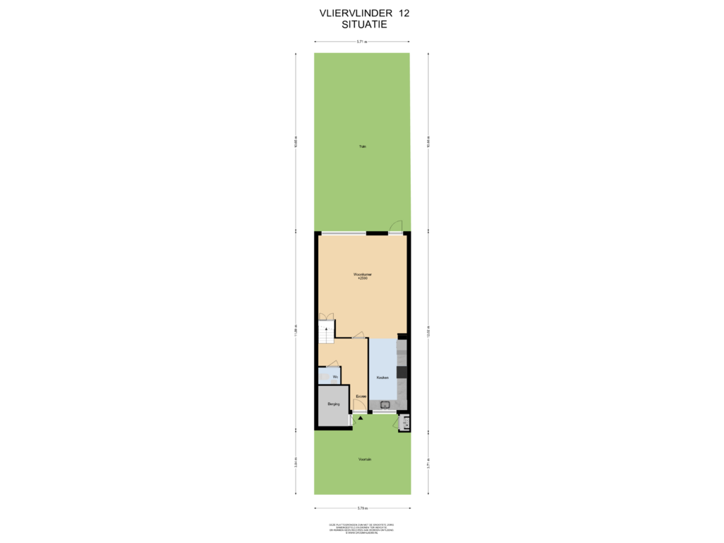 Bekijk plattegrond van Situatie van Vliervlinder 12