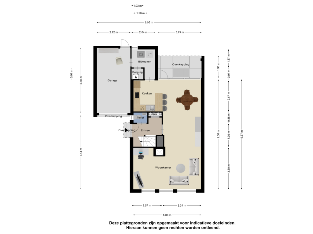 View floorplan of Begane Grond of Esdoornstraat 20