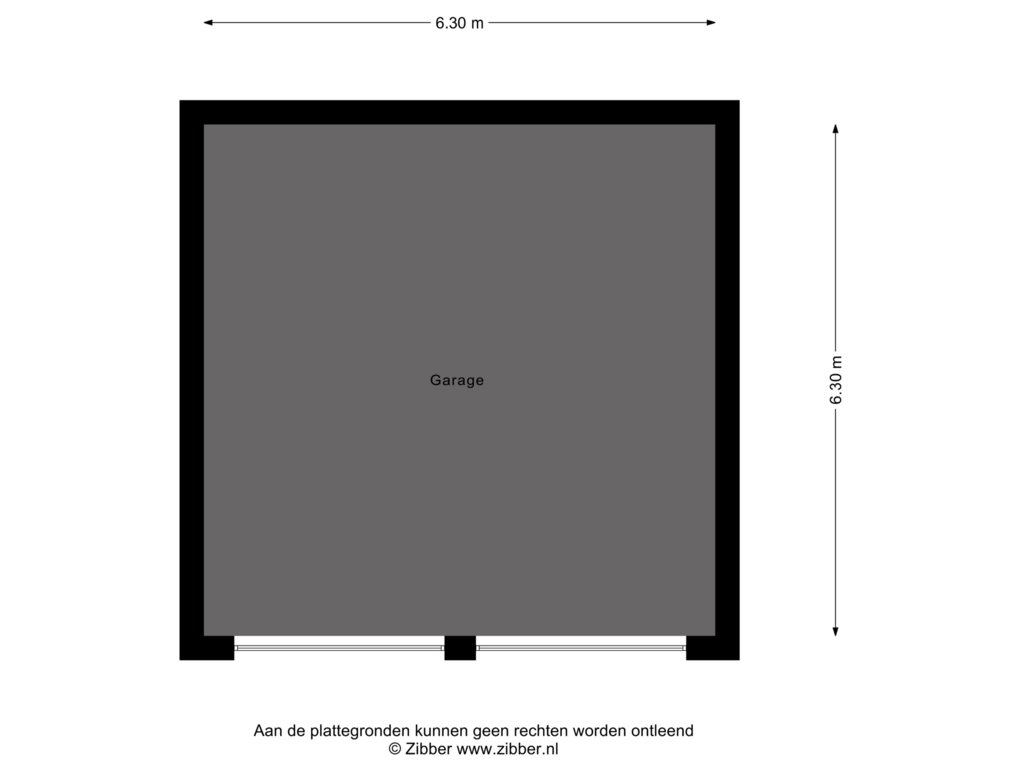 View floorplan of Garage of Villa 1 (Bouwnr. 7)