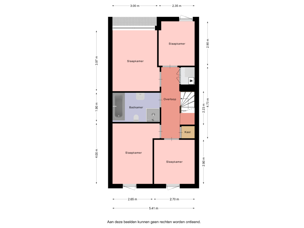 Bekijk plattegrond van Tweede Verdieping van Weegbree 43