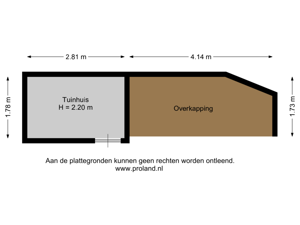 View floorplan of Tuinhuis of Ravehorst 1