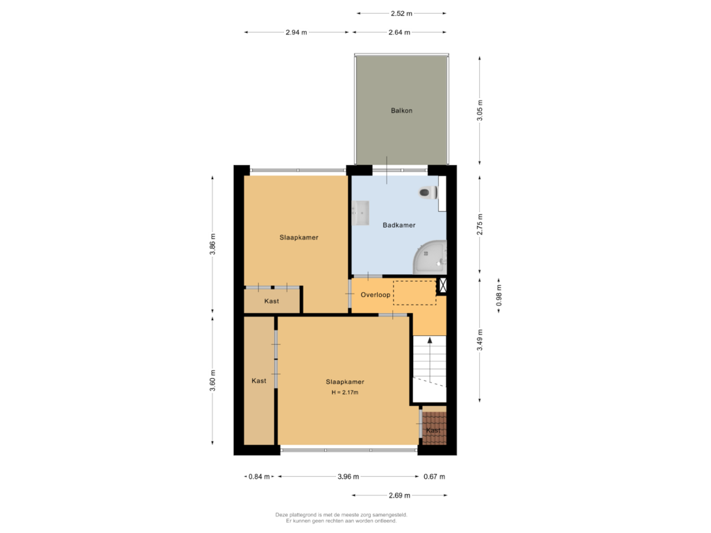 Bekijk plattegrond van Eerste verdieping van Boomgaardpad 39