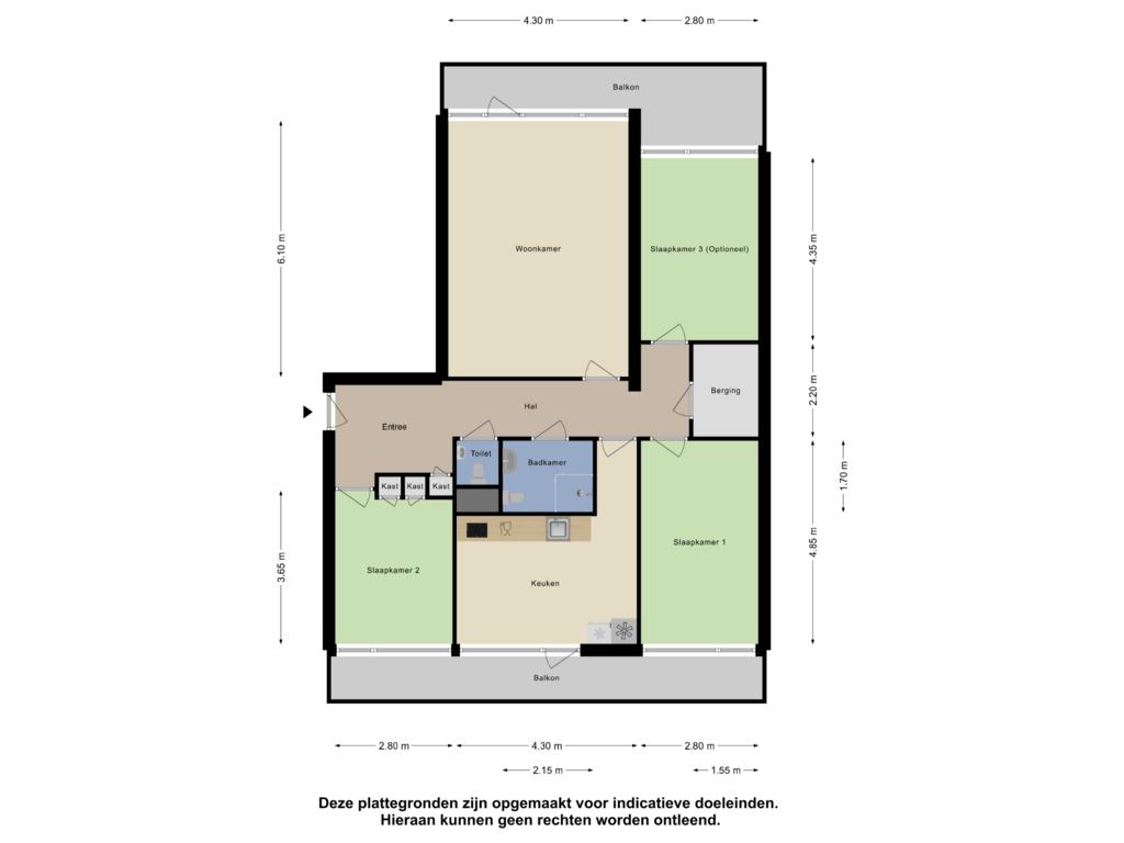 View floorplan of Appartement of Akkerwinde 125