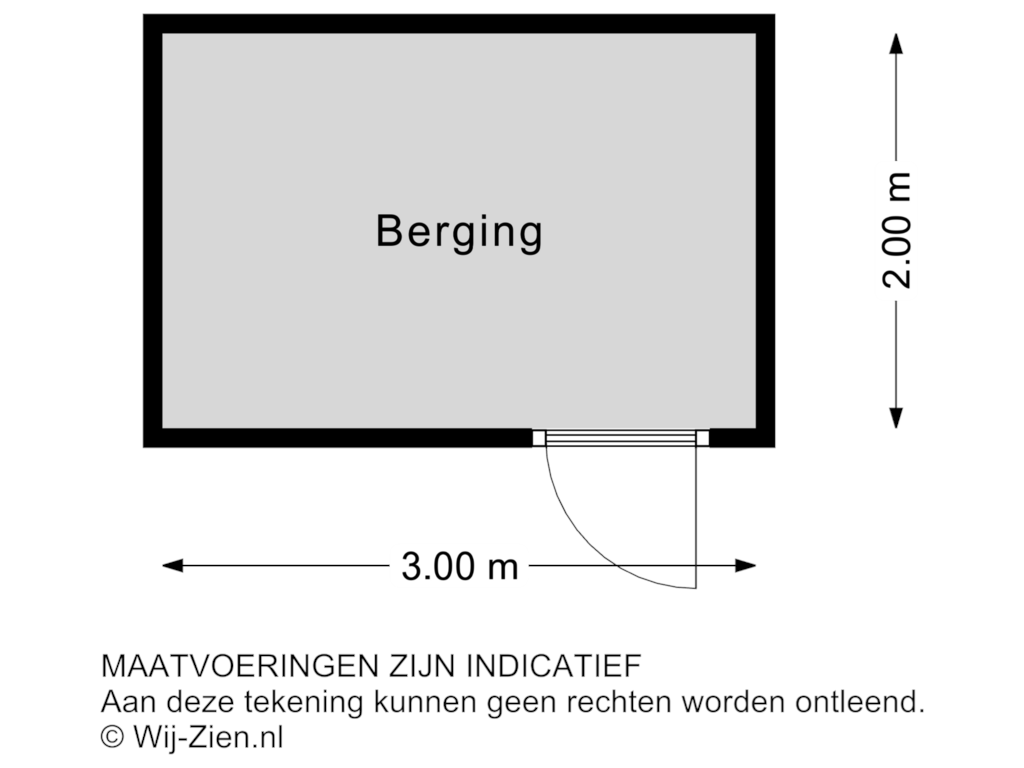 View floorplan of BERGING of Gaardermeesterweg 30