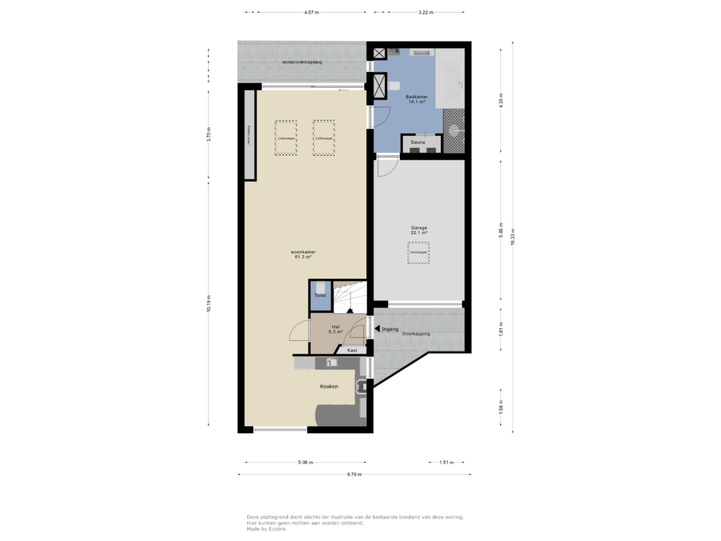 Bekijk plattegrond van Begane grond van Moershei 3