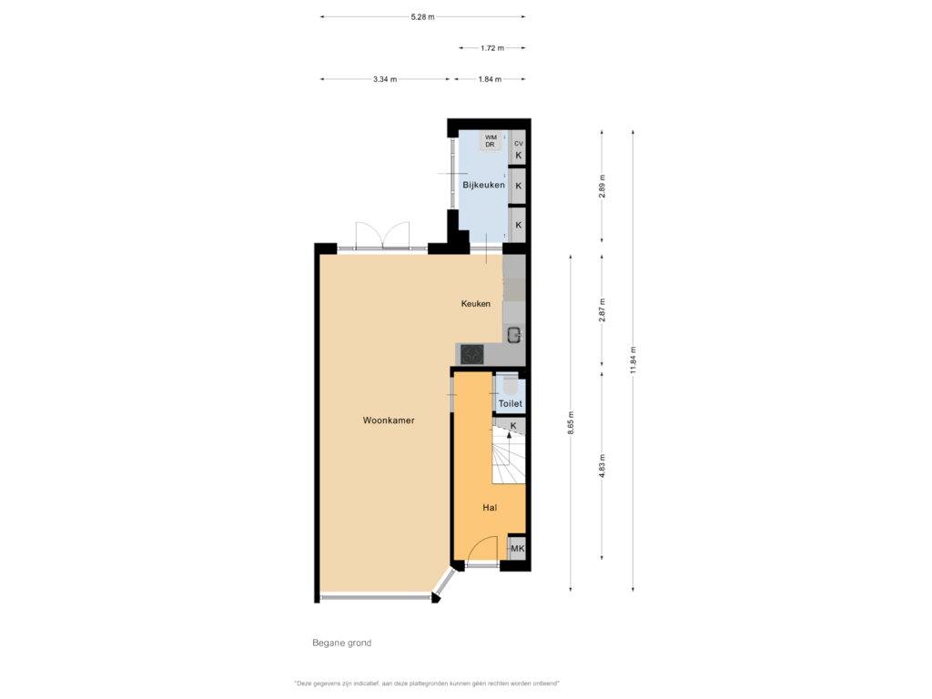 Bekijk plattegrond van Begane grond van Ladderbeekstraat 112