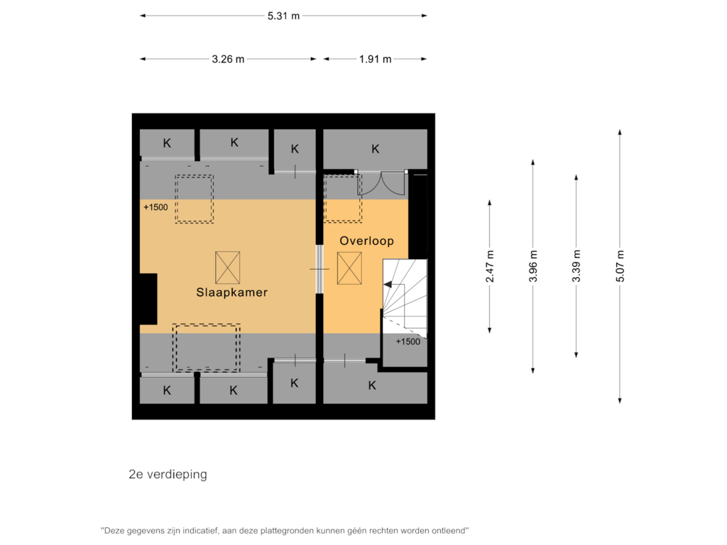 Bekijk plattegrond van 2e verdieping van Ladderbeekstraat 112