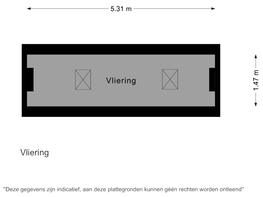 Bekijk plattegrond van Vliering van Ladderbeekstraat 112