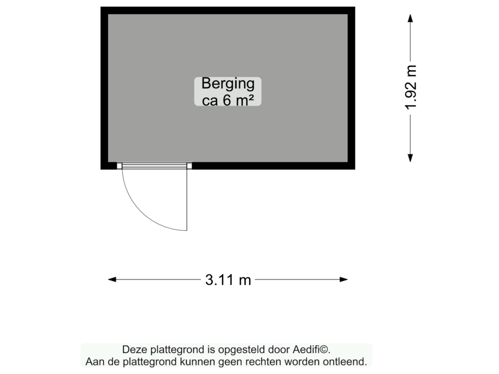 View floorplan of Berging of Loopplank 38