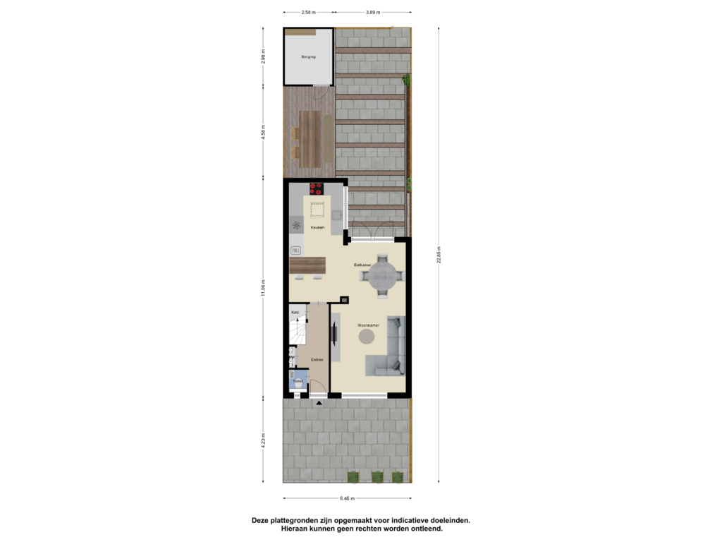 View floorplan of Begane Grond_Tuin of Polderlaan 50