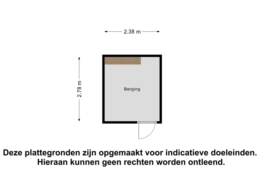 View floorplan of Berging of Polderlaan 50