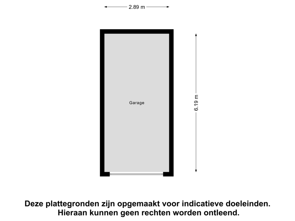 View floorplan of Garage of Polderlaan 50