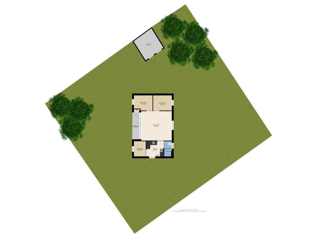 View floorplan of Begane grond + tuin of Hendrik Reindersweg 28-46A