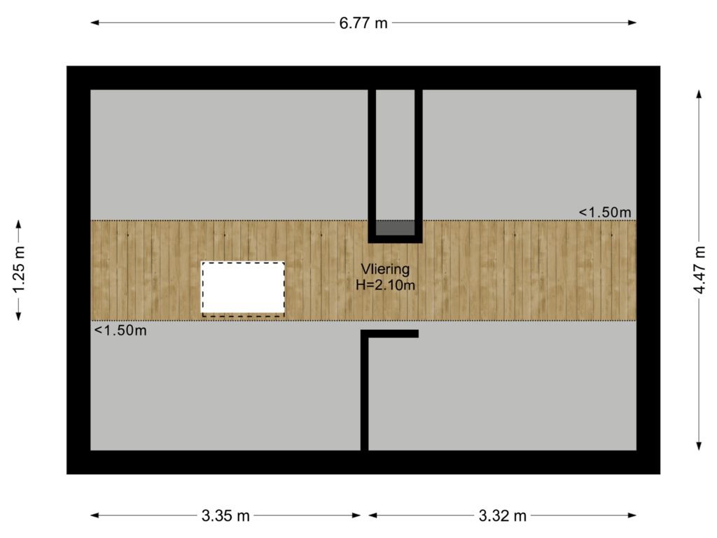 View floorplan of Vliering of Groot Dorsent 19