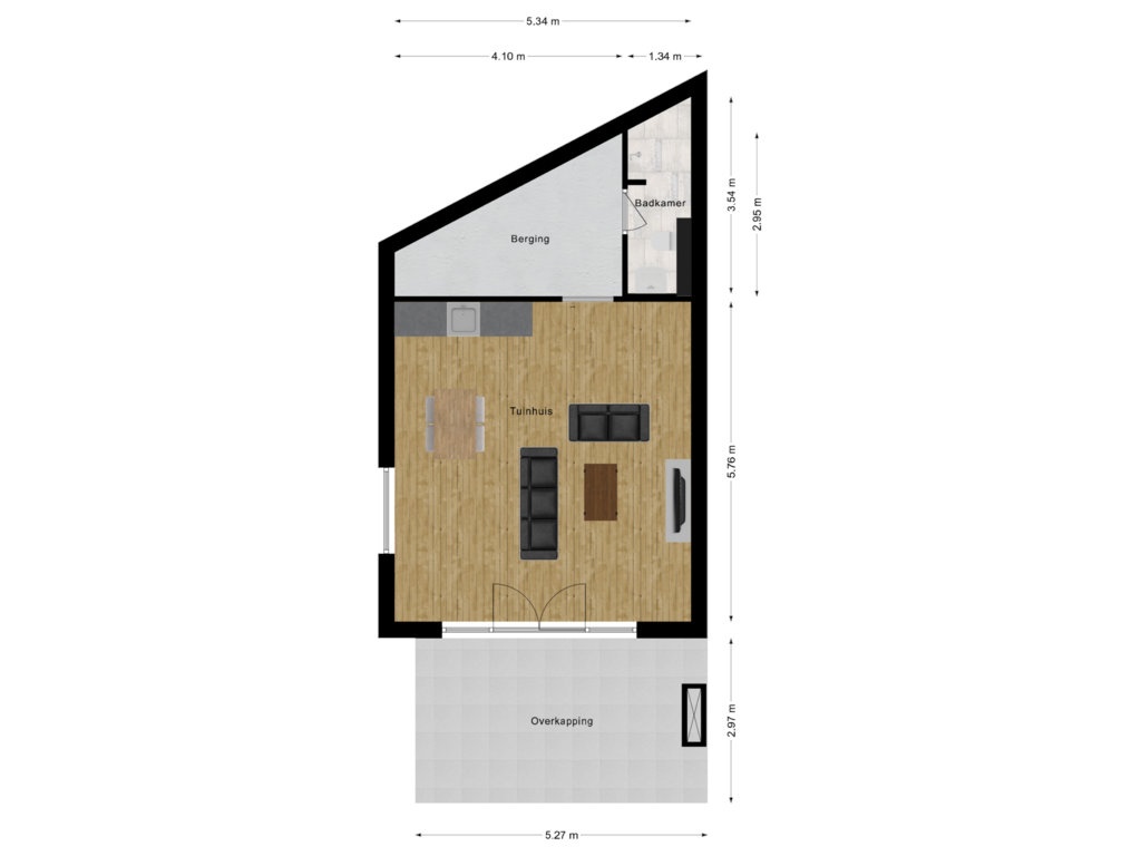 View floorplan of Tuinhuis of Groot Dorsent 19