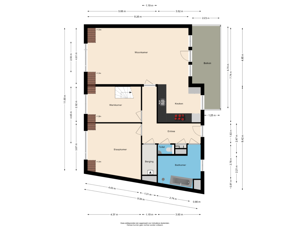 Bekijk plattegrond van Tweede verdieping van Laan van Broekpolder 346