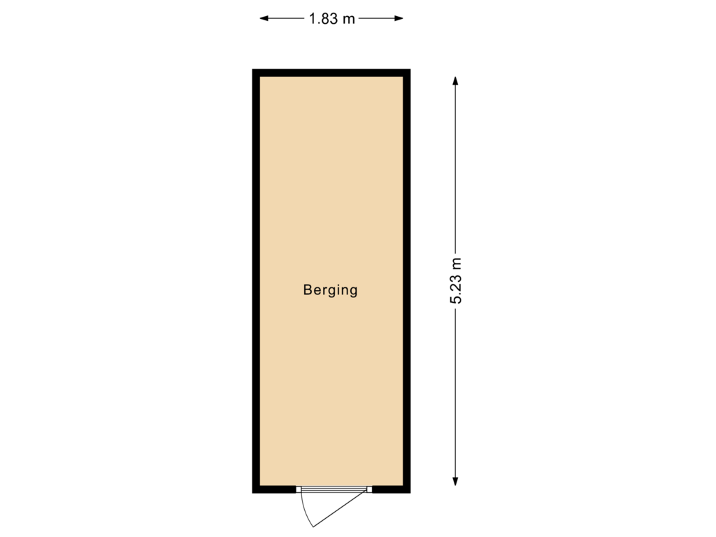 Bekijk plattegrond van Berging van Laan van Broekpolder 346