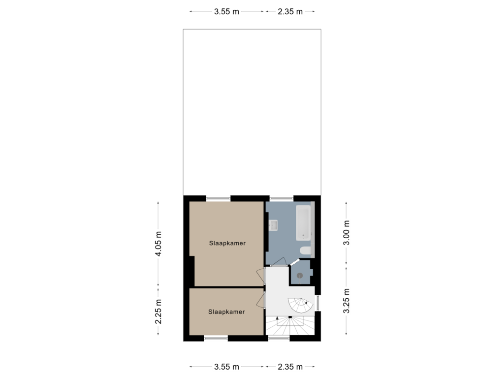 Bekijk plattegrond van Verdieping 1 van Abdissenlaan 74