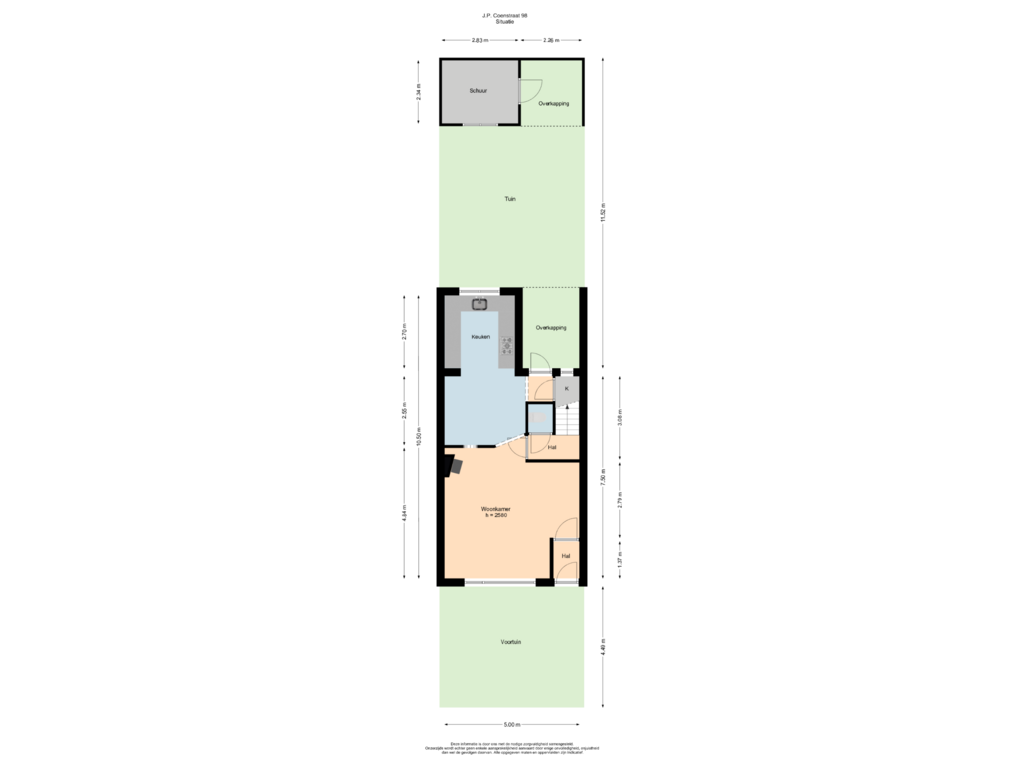 Bekijk plattegrond van Situatie van J.P. Coenstraat 98