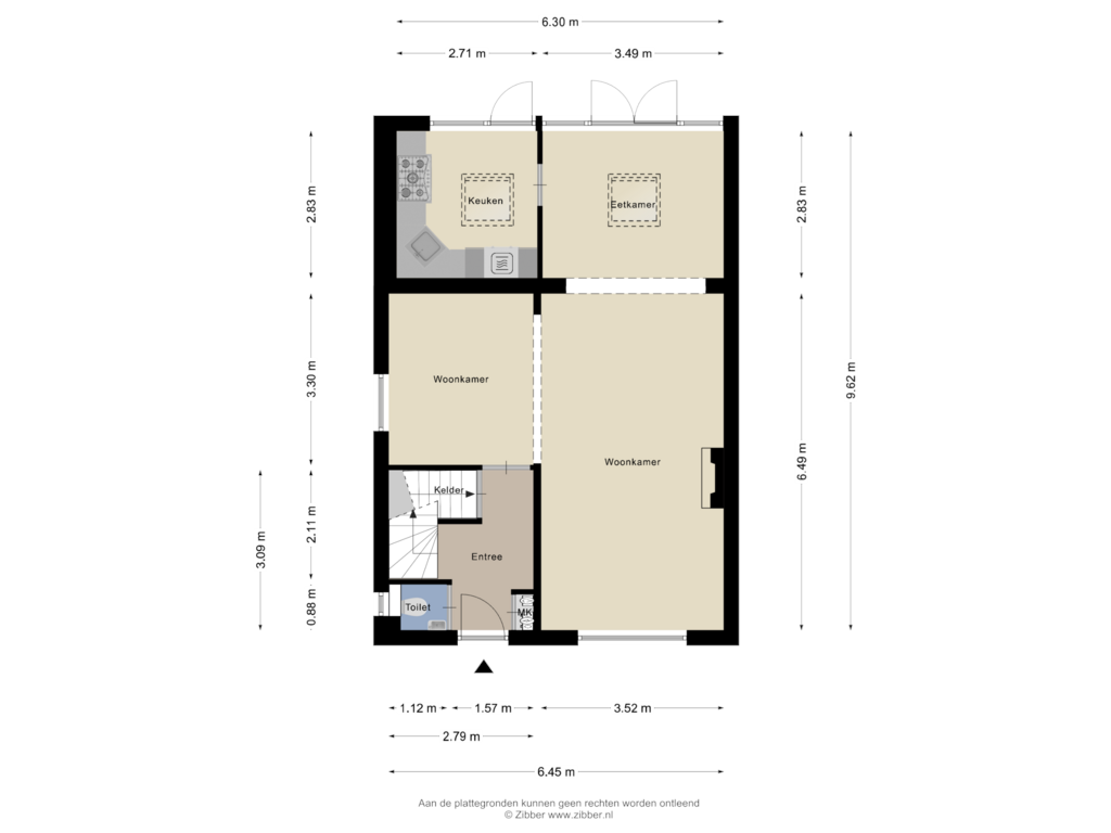 Bekijk plattegrond van Begane Grond van Esscheweg 71